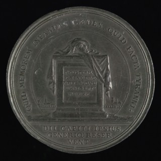 Jan Smeltzing I, Medal on the plunder of the house of Baljuw Jacob van Zuylen van Nijevelt at the Leuvehaven in Rotterdam