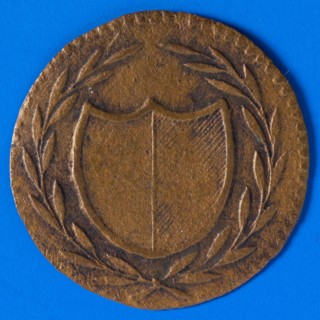 Bleijensteinse Duit, bleijensteinse duit currency money exchange commodity copper found 1.8 dm: Oval shield