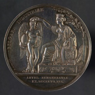Nederlandse Munt, Price medal for the Dutch industry at the Exhibition in Haarlem, price medal penny footage silver, Industry