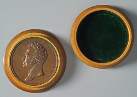 's Rijks Munt, Medal on the Ten Day Campaign, penning footage copper wood, left-wended bust of King William I, omschrift WILH: I