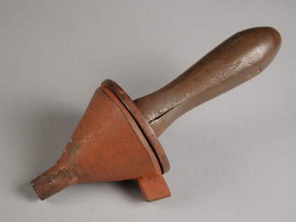 Two-piece bronze mold for funnel, cast molding tool tools kit metal bronze wood iron, cast turned Two-piece bronze mold