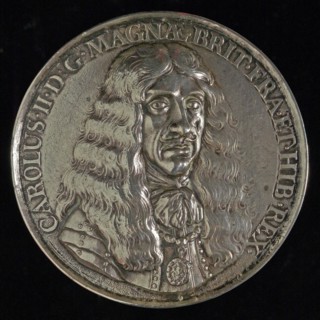 P. van Abeele, Medal on the departure of King Charles II of England on June 2, 1660 from Scheveningen, penning footage silver