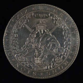 Medal on the Dordt Synod, penning footage silver, 61 gram, image of the session of the Dordt Synod regulation: ASSERTA X
