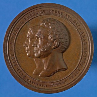 J.P. Schouberg, Medal on the 25th wedding of Prince Frederick of the Netherlands and Princess Louisa of Prussia, wedding medal