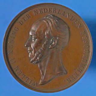David van der Kellen, Price medal in honor of King William II as patron of the Royal Dutch Yacht Club, price medal penning