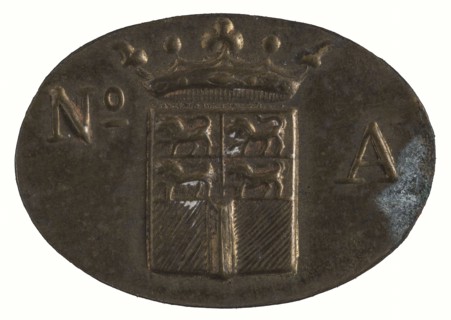 Oval coat of arms of Rotterdam, coat of arms information form copper, Crowned coat of arms of Rotterdam, No. and Rotterdam