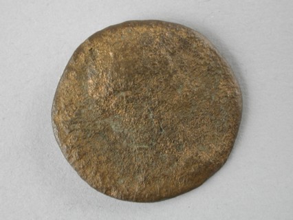 Ash, emperor Augustus, 27 before until 14 AD, spindle coin money swap soil find bronze, minted Roman coin. Ashes of Emperor