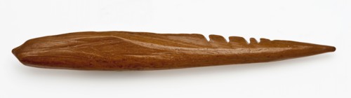 Slender legs pointed with four barbs, pointed harpoon soil found leg, sawn cut cut Late stone age archeology Maglemose culture