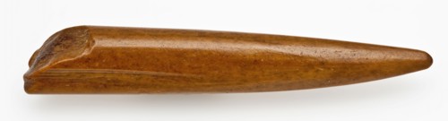 Point of legs awl, awl tool tools soil find leg, sawn cut cut Late stone age archeology Maglemose culture Rotterdam Maasvlakte
