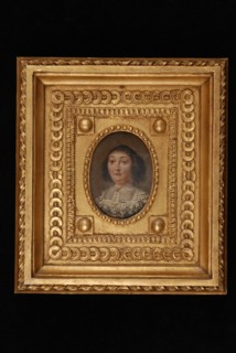 Portrait miniature by Anneke Claesdr. The giant, portrait miniature painting sculpture metal oil painting wood gold, frame