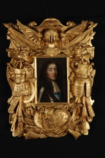 Portrait of William III of Orange, portrait painting visual material linden wood? oil, Standing rectangular portrait of man