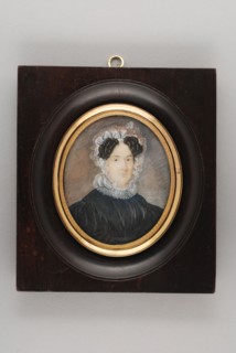 Portrait miniature by Johanna van der Weyden, portrait miniature painting sculpture wood paint watercolor ivory medium