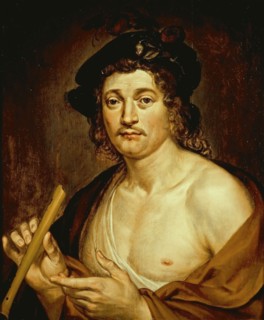 Jacob Lois, Portrait of unknown man in shepherd's clothing: self-portrait Jacob Lois, self-portrait? portrait painting