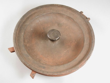 Dirck Messchaert II, Two-piece bronze mold for plate and initials, mold casting tool tools equipment base metal bronze, and year