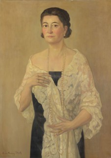 Marie van Waning-Stevels, Portrait of an unknown woman, portrait painting material linen oil painting, Portrait rectangular