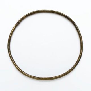 Copper bracelet, thin and smooth-walled, bracelet jewelery clothing accessory clothing soil find copper metal, d 0,3 Metal