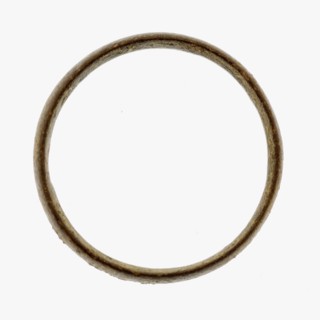 Copper ring, ring part soil found copper metal d 0,3, cast Copper ring Poorly finished on the inside. Lightly curled