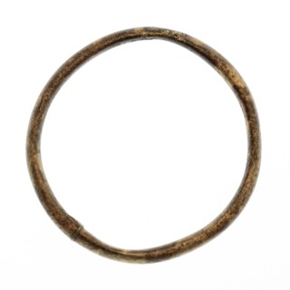 Brass ring, ring clothes? soil find brass metal d 0.2, drawn soldered Yellow copper ring. Soldered