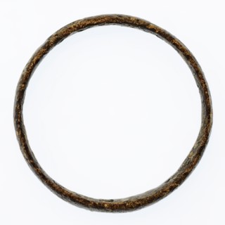 Copper ring, which is irregular in shape, ring jewel clothing accessory clothing item soil find bronze copper metal, bronze