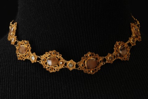 Willem van Aken, Golden boat chain, necklace jewelery clothing accessory women's clothing gold, Gold boat chain