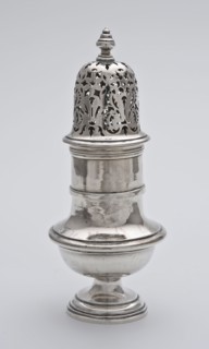 Silversmith: Johannes Londerseel, Silver spices spreader, Sprinkle crockery holder silver, serve sprinkle