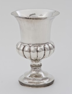 Coerts Hoorn (?), Silver cup, chalice liturgical vessel silver, religion church Rotterdam Blijdorp