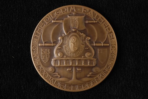 N.V. Ateliers voor edelsmeed- en penningkunst v.h. "Koninklijke Begeer", Bronze medal to commemorate the Pilgrim fathers