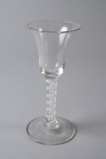 Chalice, sling glass, wine glass drinking glass drinking utensils tableware holder glass lead glass, free blown and shaped glass