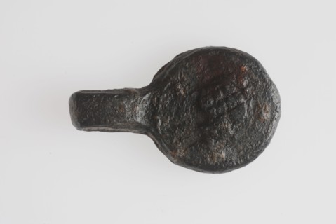 Linen lead with teasel, weapon of Augsburg, cloth seal hallmark ground find lead metal, poured beaten Linen lead