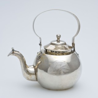 Silversmith: fake mark Hendrik Vrijman, Silver miniature kettle, Boiler kettle kettle miniature doll toy model relaxant model