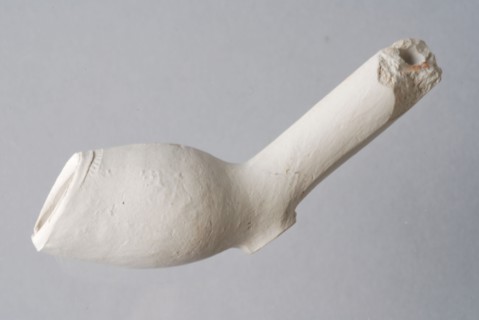 Hendrick Jansz., Clay pipe, unnoticed, from the waste from Rotterdam pipe making, clay pipe smoking equipment smoking ground