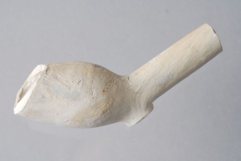 Hendrick Jansz., Clay pipe, unnoticed, from the waste from Rotterdam pipe making, clay pipe smoking equipment smoke floor