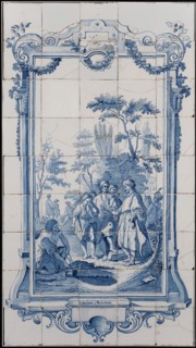 tegelpainter, tile manufacturer, Jan Aalmis jr., Tile picture Joseph sold by his brothers, tile picture material ceramics