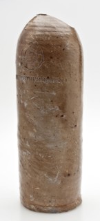 Stoneware mineral water pitcher, cylindrical with round shoulder, sausage ear and short neck, mineral water pitcher jar product