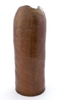 Stoneware mineral pitcher, cylindrical with round shoulder, sausage ear and short neck, mineral water pitcher jar product