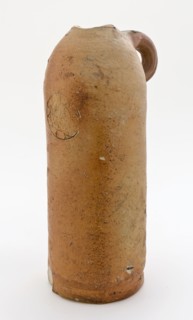 Stoneware mineral water pitcher, cylindrical with round shoulder, sausage ear and short neck, mineral pitcher pitcher product