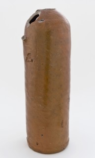 Stoneware mineral water pitcher, cylindrical with round shoulder, sausage ear and short neck, mineral water pitcher jar product