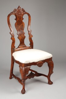 Walnut Queen Anne chair, chair furniture furniture interior design walnut beech wood velours burr walnut wood, Carving