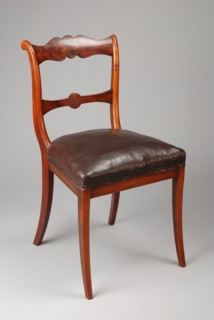 Mahogany Biedermeier chair, chair furniture furniture interior design wood mahogany elm wood textile tarpaulin, veneered