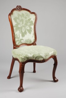 Mahogany rococo chair, chair seating furniture furniture interior design wood mahogany velvet, Seat and backrest covered
