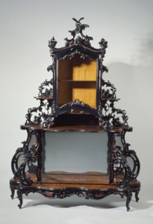 Fa. Johann Diedrich Schmidt & Co. en Cord Heinrich Schmidt, Neo-rococo display cabinet, display cabinet cupboard furniture