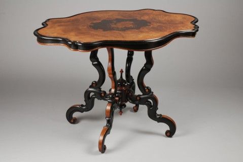 Fa. Johann Diedrich Schmidt & Co. en Cord Heinrich Schmidt, Neo-rococo spinnekop table, table furniture interior design wood