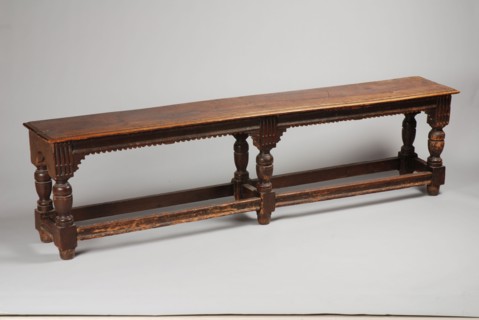 Oak renaissance bench of the Reformed Old Woman's House, bench seating furniture interior interior design oak wood timber, Bench