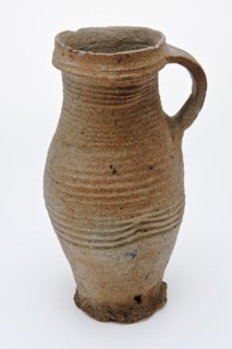 Stoneware jug be on pinched foot, proto stoneware, jug crockery holder soil find ceramic stoneware, hand-turned baked Stoneware