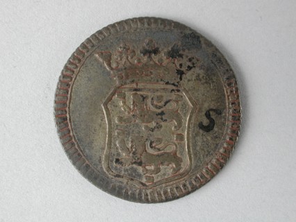 Germany, coin of the VOC, beaten in West Friesland, penny coin money swap bronze metal 3.62 grams minted German. bronze. Coin