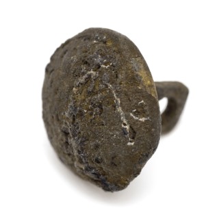 Metal button with rose embossed on the head, fixed eye, knot clothing accessory clothing soil find copper brass metal, cast
