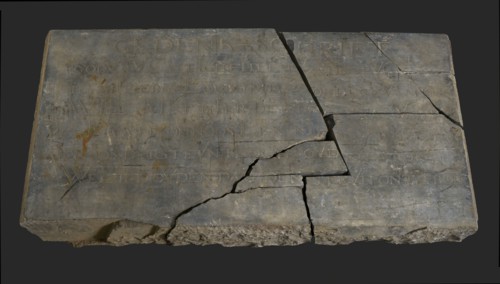 Gable stone from the Diaconie and later Armhuis on the Schiedamsedijk, facade stone memorial stone building component slate