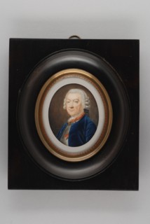 Portrait miniature by Johan François Graaf van Hogendorp, portrait miniature painting footage gold wood ivory paint watercolor