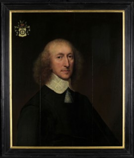 Cornelis Janssens, Jonson van Ceulen, Portrait of Daniël van Hogendorp, portrait painting visual material wood oil, Standing