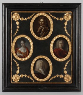 Aert Schouman (?), Four portraits from the Brouwer and Van der Werff families together in one list, portrait painting sculpture